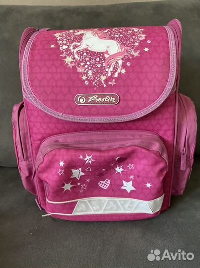 Ранец школьный + пенал herlitz mini