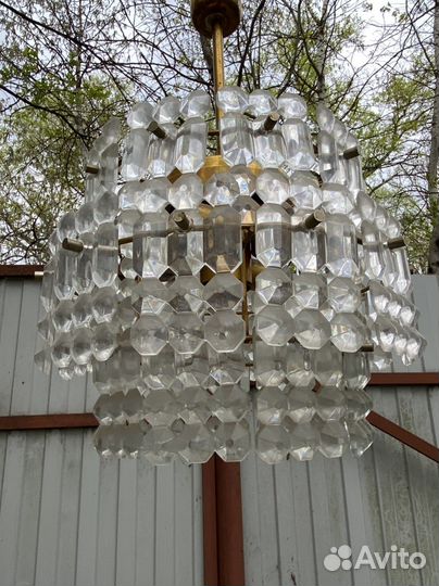 Хрустальная люстра СССР винтажная