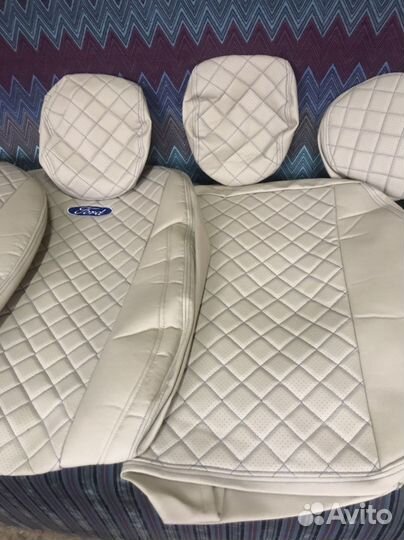 Авточехлы из экокожи Ford focus3