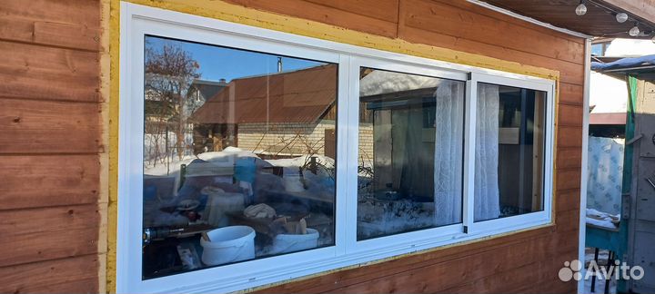 Раздвижные алюминиевые окна бу