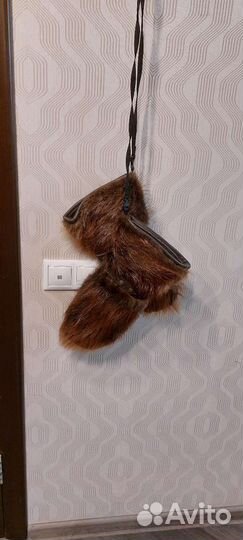 Варежки из меха бобра (ручная работа)