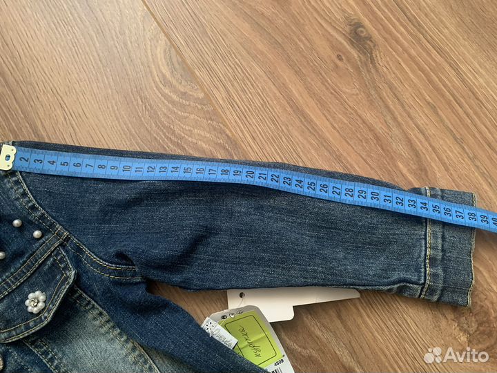 Куртка джинсовпя на девочку