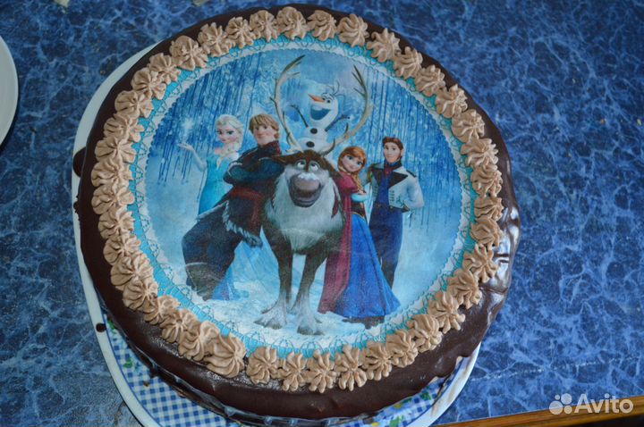 Печать на вафельной бумаге