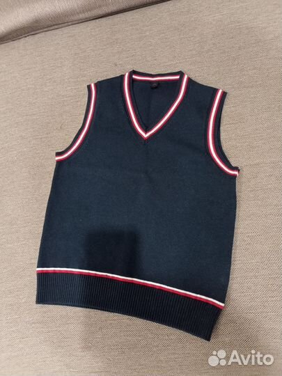 Жилет школьный синий 128