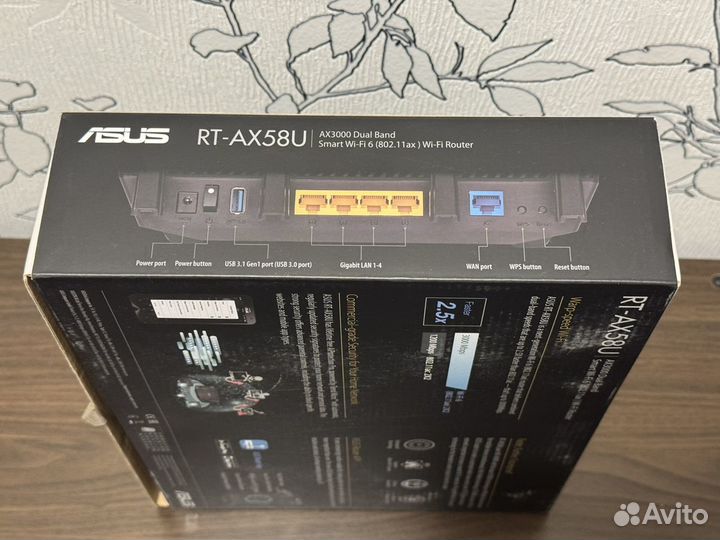 Wi-Fi роутер asus RT-AX58U