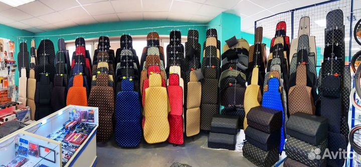 Накидки на сиденья с боками велюровые