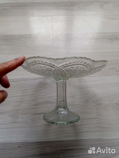 Ваза для фруктов на ножке СССР