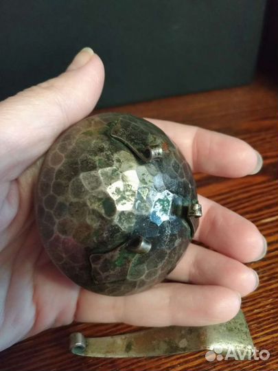 Солонка металл антикварная