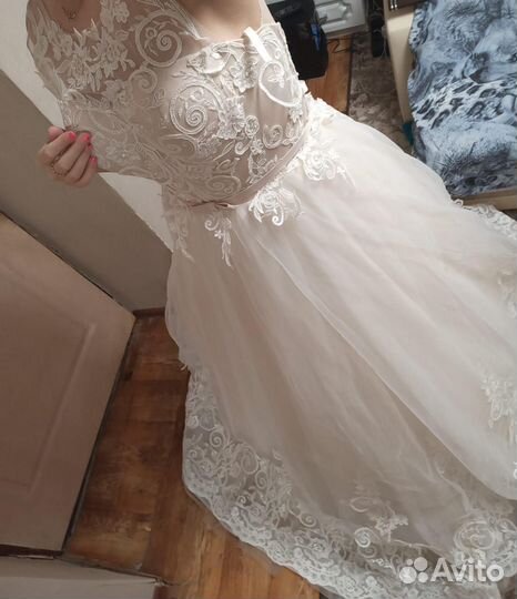 Свадебное платье 42 44 пышное