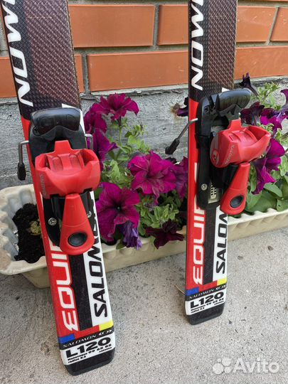 Горные лыжи детские Salomon 120см комплект