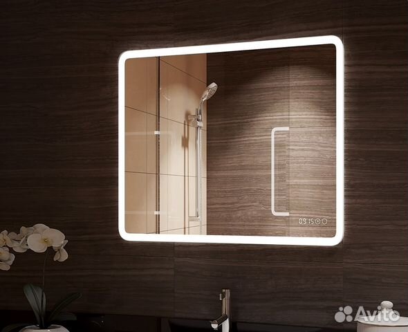 Зеркало в ванную с подсветкой и подогревом