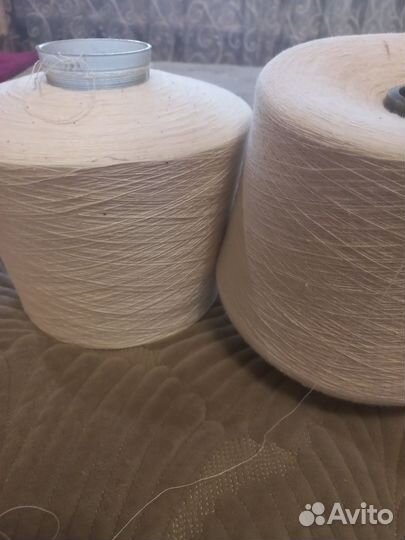 Пряжа нитки для вязания хлопок в бабине