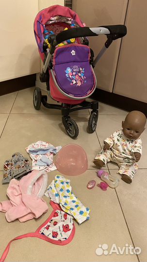 В доставке Коляска для кукол и пупс Baby born