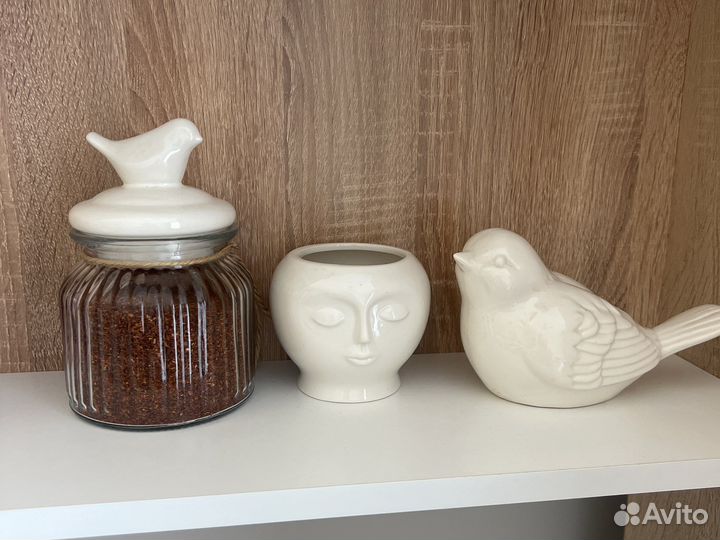 Банка для хранения сыпучих продуктов копилка кашпо