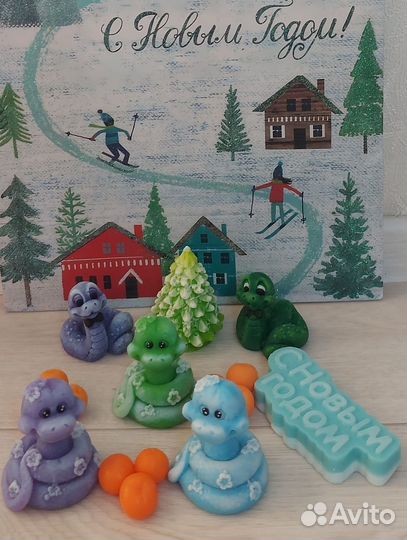 Новогодние мыло
