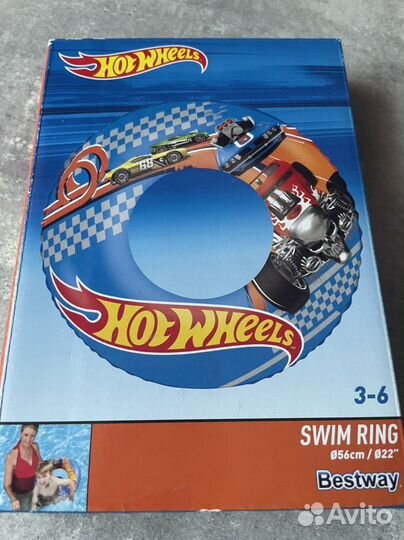 Круг для плавания: hot wheels