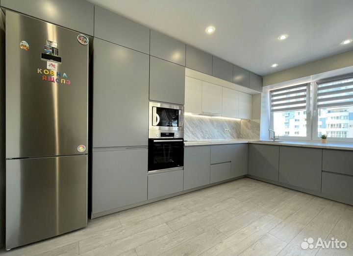 Угловая кухня с мдф фасадами