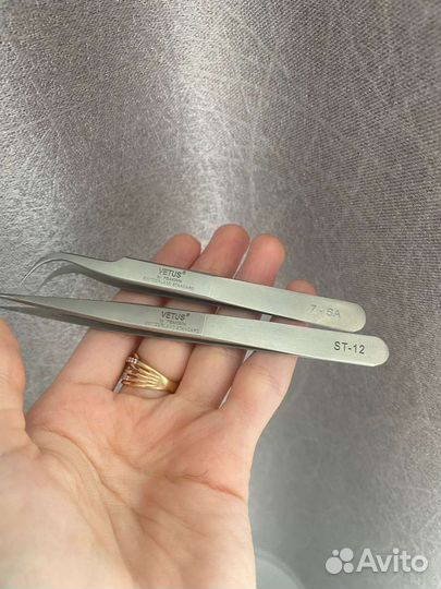 Пинцет для наращивания ресниц