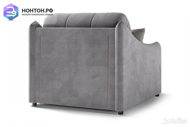 Кресло аккордеон Эско серое / серо-бежевое