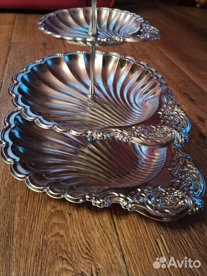 Ваза этажерка для фруктов, раздвижная конфетница