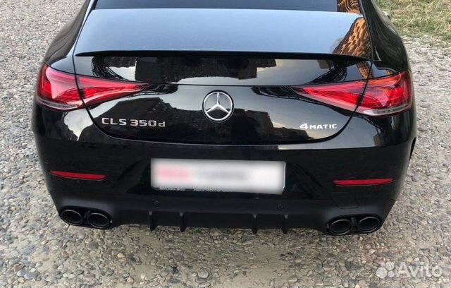 Диффузор Mercedes CLS-class C257 53 AMG + черные