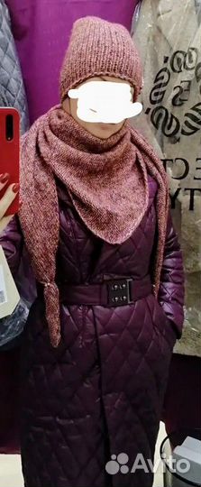 Комплект шапка косынка