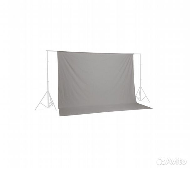 Фон муслиновый Raylab RL-BC01 3*3м серый