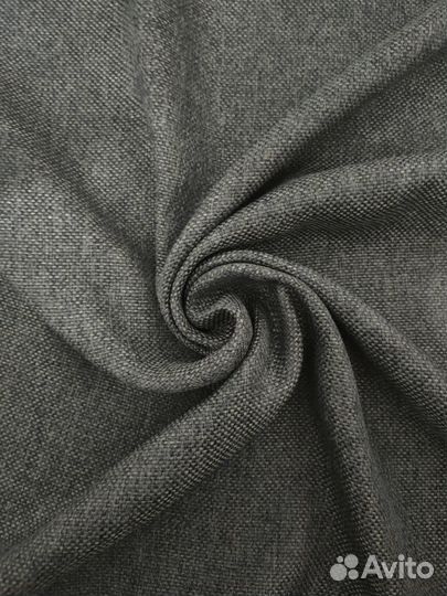 Шторы рогожка блэкаут графит