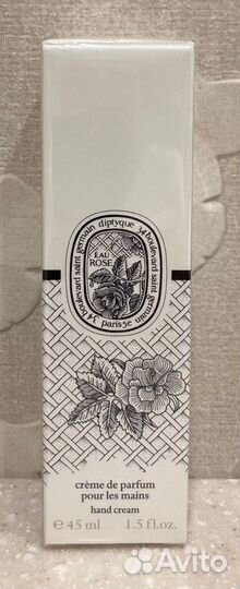 Diptyque Eau Rose парфюмированный крем для рук