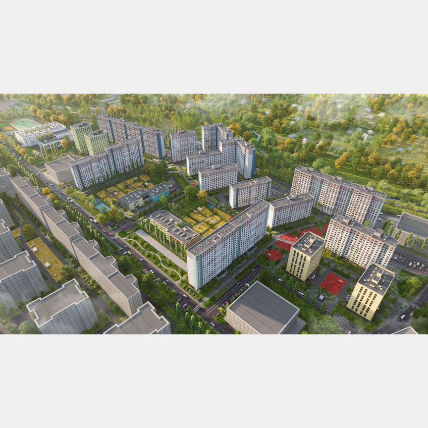 2-к. квартира, 50,1 м², 12/16 эт.