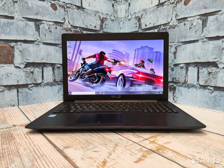 Быстрый ноутбук asus intel/SSD+HDD/4Gb/HD