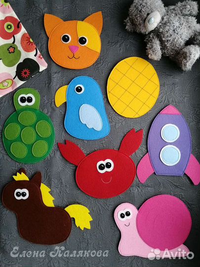 Развивающая игра из фетра