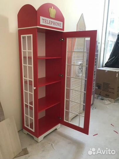 Шкафы домики в детскую. Стенка из шкафов Ш-13