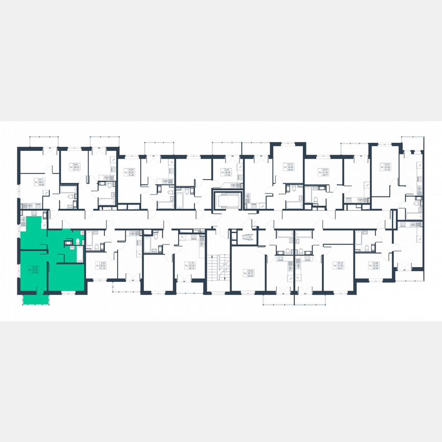 2-к. квартира, 45,8 м², 8/8 эт.
