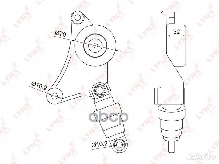 Ролик натяжной навесного оборудования PT3043 LY