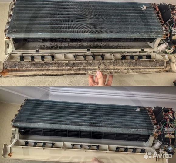 Чистка сплит систем, заправка,ремонт обслуживание