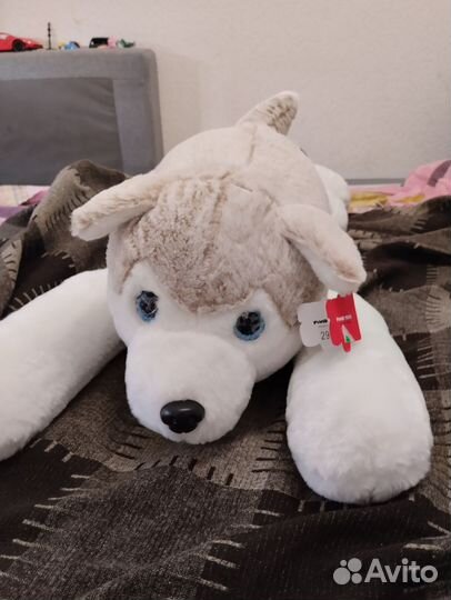 Собака большая мягкая игрушка
