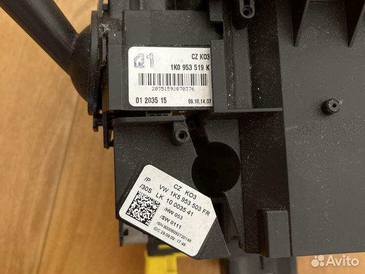 Подрулевой блок volkswagen и переключатели