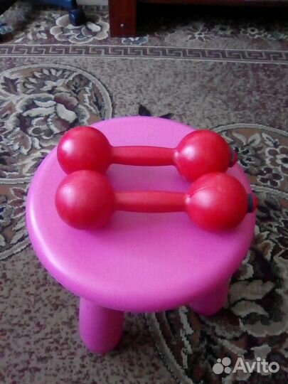 Гантели пластиковые