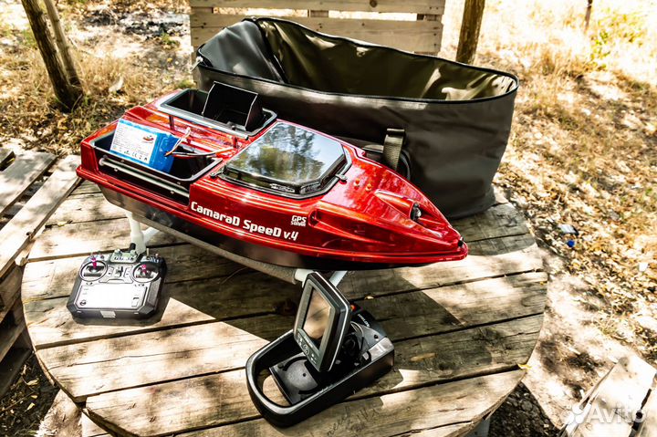 Карповый кораблик,камера,25А,эхолот,сброс,сумка