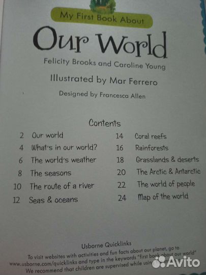 Книга на английском.Usborne.Our world