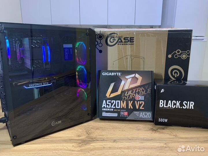 Игровой пк на Ryzen 5 3600 16Gb DDR4, 512Gb SSD