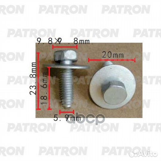 Винт металлический Renault применяемость: Болт