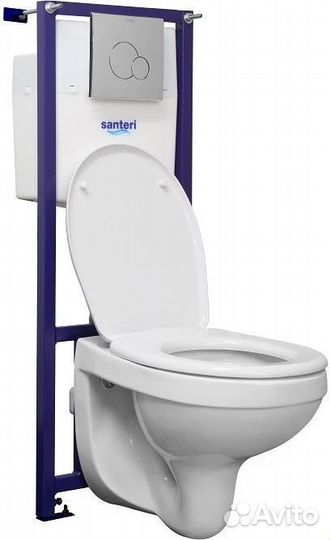 Инсталляция с подвесным унитазом Santeri Альфа