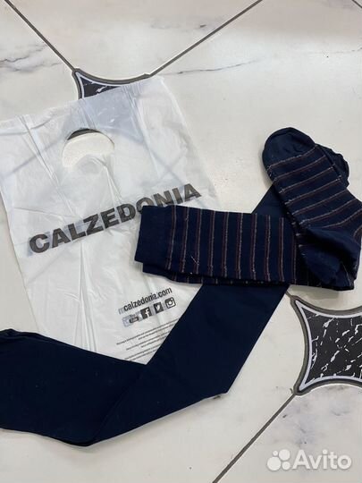 Гетры+колготки calzedonia 10-12л темно-синие