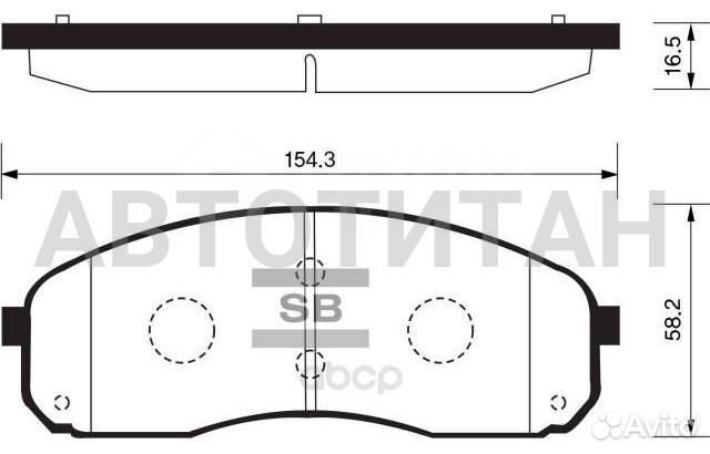 Колодки передние KIA carnival II SP1177