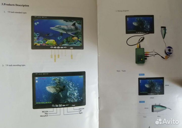 Underwater fishing camera