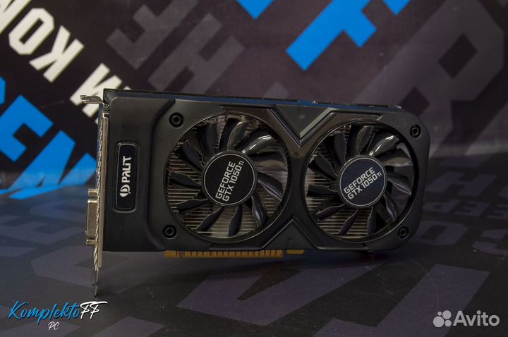 Видеокарта Palit dual GeForce GTX 1050 Ti OC 4G