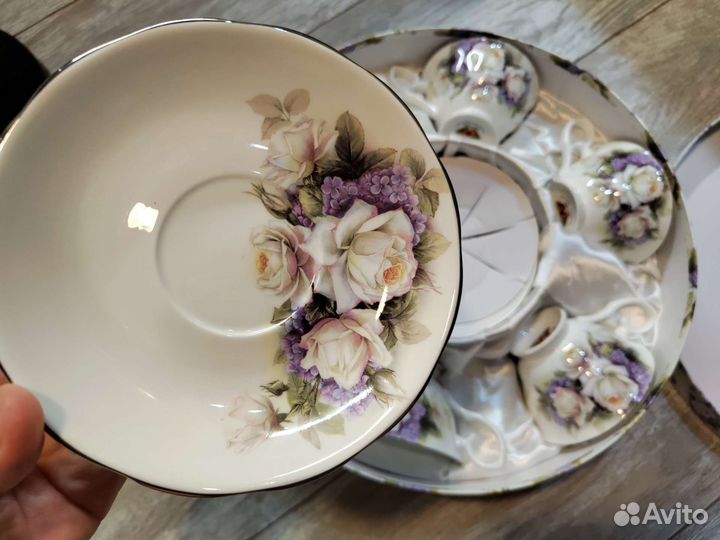 Чайный сервиз фарфор набор чашки для чая и блюдца