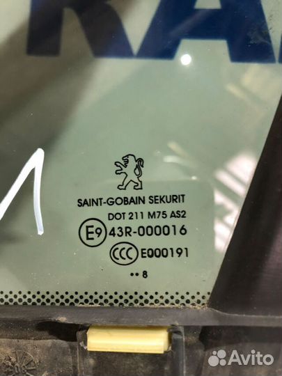 Форточка левая peugeot 308 1.6 ат хетчбек